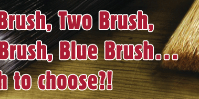 One Brush, Two Brush, Red Brush, Blue Brush…which to choose?!